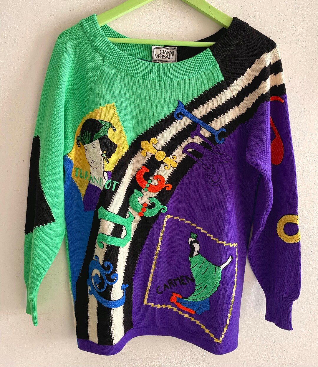 GIANNI VERSACE F/W 1990 Vintage Oversize Turandot Puccini GIANNI VERSACE F/W 1990 Vintage Oversize Turandot Puccini