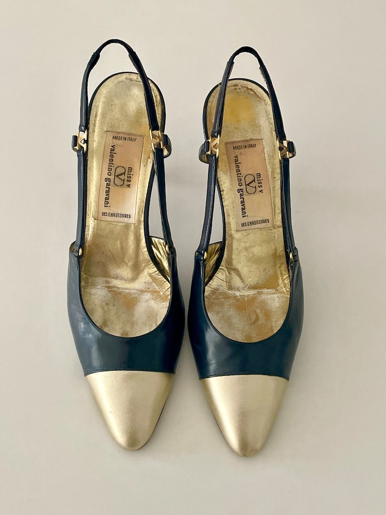 VALENTINO GARAVANI ヴィンテージ スリングバック サンダル VLOGO 画像 1