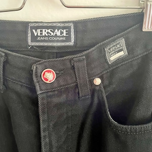 VERSACE JEANS COUTURE vintage black jeans 90s