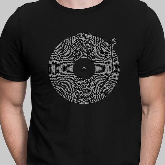 Joy Division T-Shirt Vinyl Record Shirt Unknown pleasures T-shirt Alternative Rock 80s Music