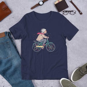 Atomic Ride | Albert Einstein Bicycle | Science Atoms Parody | Unisex t-shirt