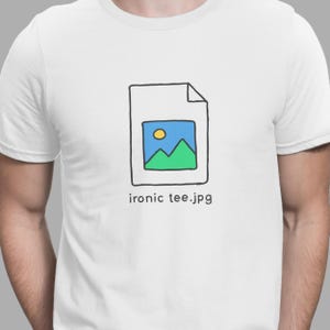Ironisk Jpeg-fel T-shirt: Rolig grafisk designer nörd T-shirt