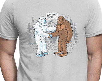 Alte Freunde Lustiges Bigfoot-T-Shirt Big Foot & Yeti T-Shirt
