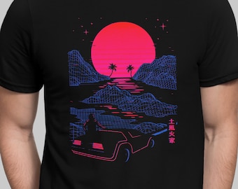 Retro Eighties Vaporwave Tee | 80s Midnight Drive | Unisex t-shirt