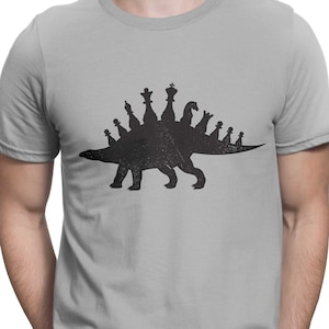 Chess Dinosaur T shirt Chess Pieces T-shirt Chess Lover Funny Tee Shirt