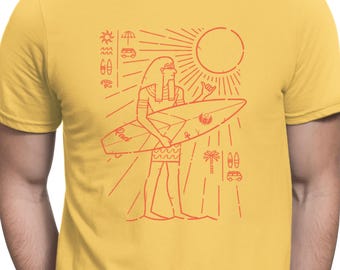 Surf Like an Egyptian | Summer Surfer Ancient History | Unisex t-shirt
