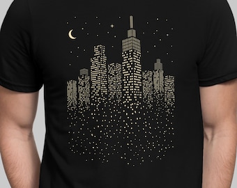 Dissolving City Lights | Skyscrapers NYC | Minimalism Unisex t-shirt