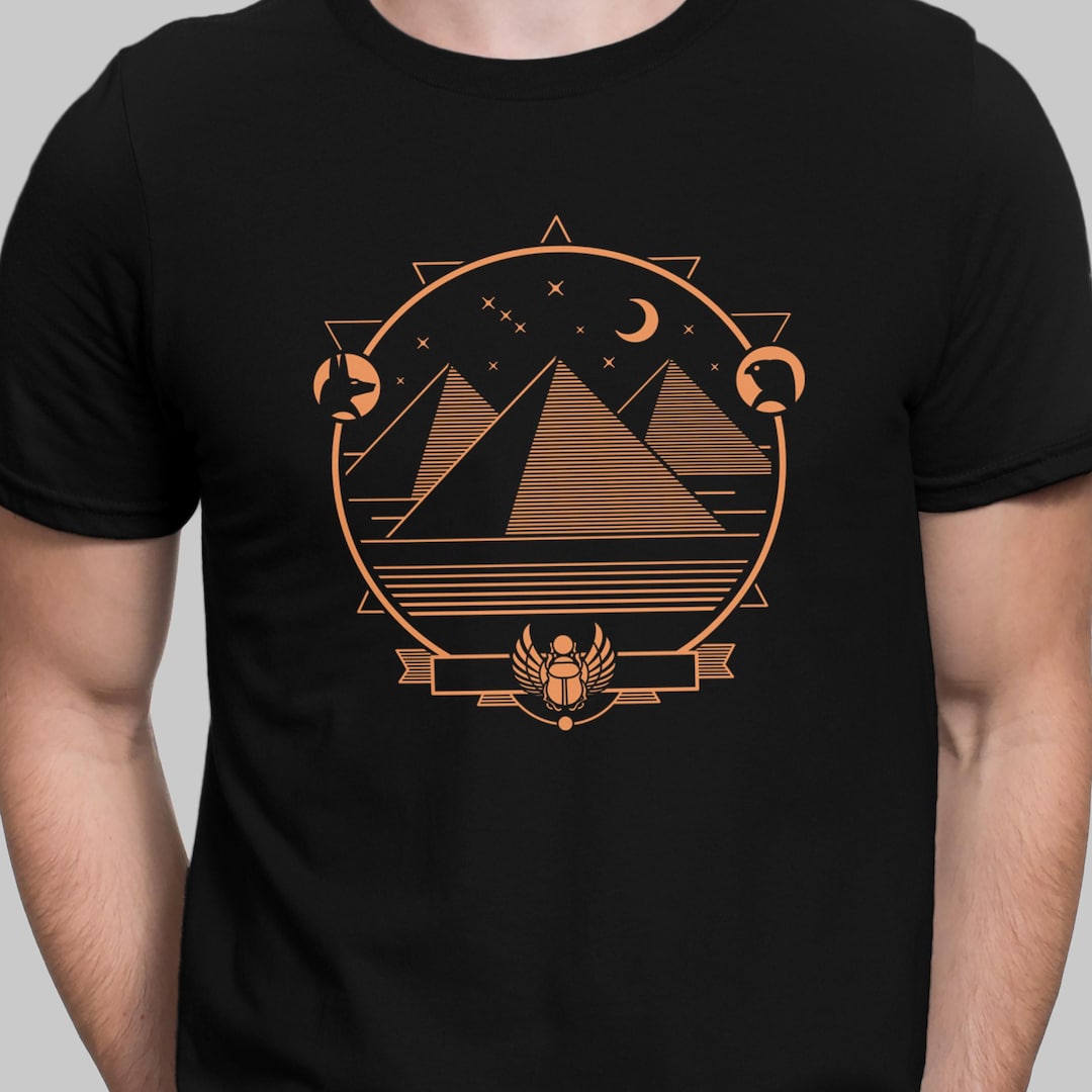 Egyptian Pyramids T Shirt Pyramid Egypt Shirt Travel History Tee - Etsy