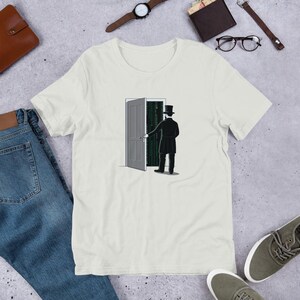 Vintage Door | Matrix Code | Binary Code Simulation | Unisex t-shirt