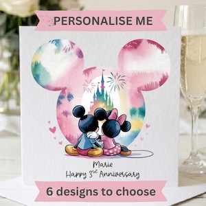 Personalised Anniversary Card – 6x6 Hammered 300gsm | Custom Name & Message 5
