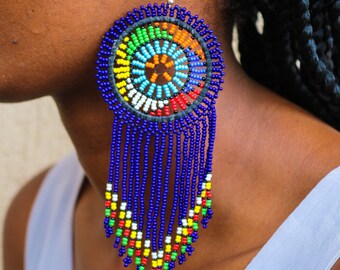 Zulu earrings | Etsy