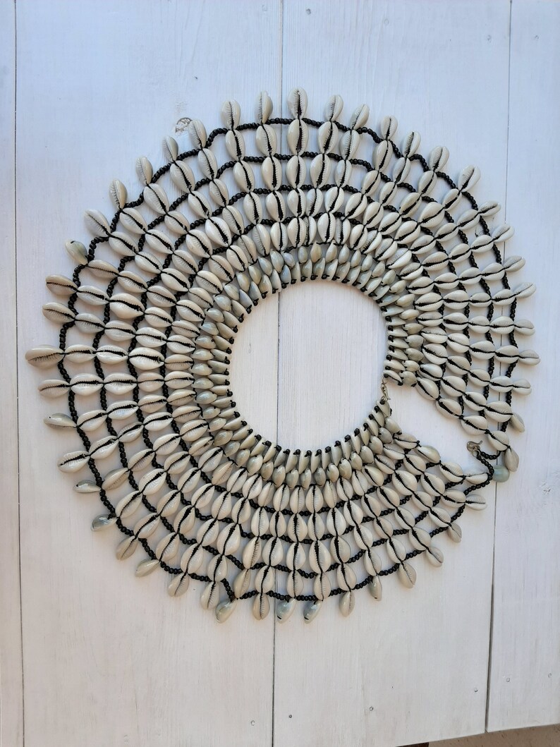 SALE African cowrie shell necklace Sea shell necklace Women Etsy