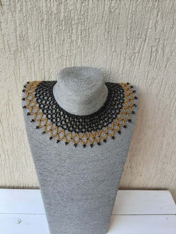 SALE African wedding necklace Zulu necklace Beaded shawl | Etsy