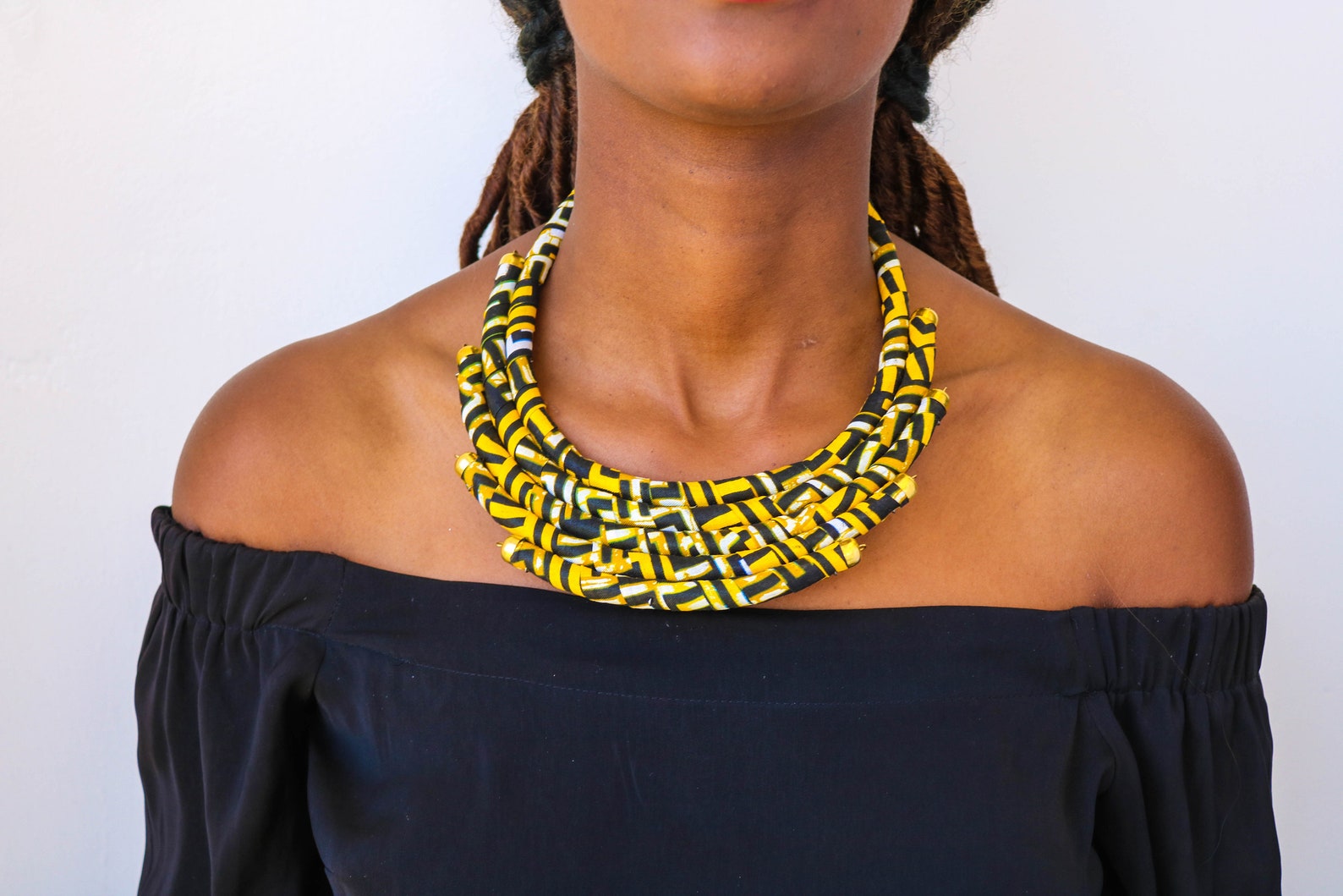 SALE Ankara NeckPiece African Neck collar Tribal Fashion Etsy