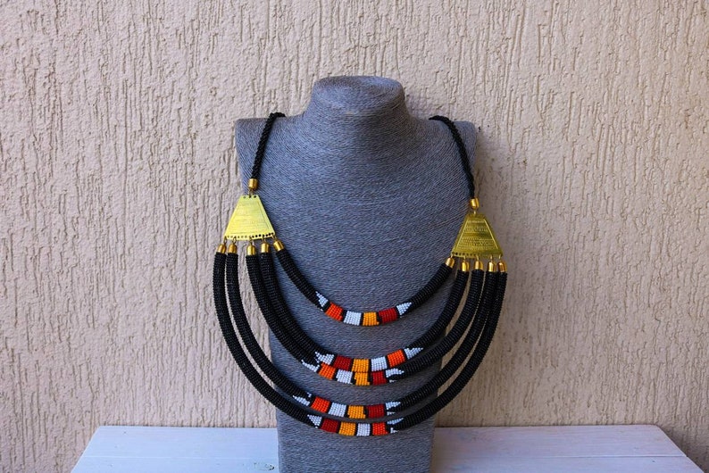 Women jewelry Layered necklace Masai necklace SALE African beaded necklace Christmas gift for her Statement necklace African jewelry