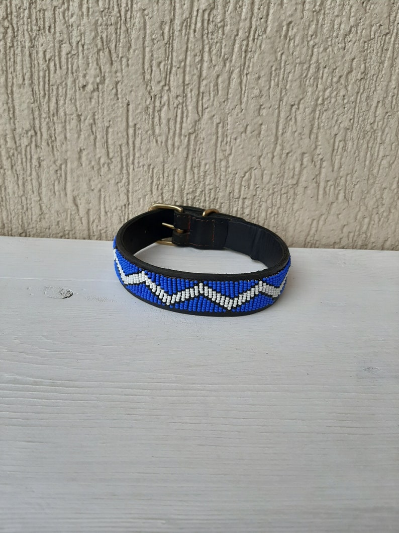 SALE Maasai beaded dog collar African dog collar Handmade Etsy