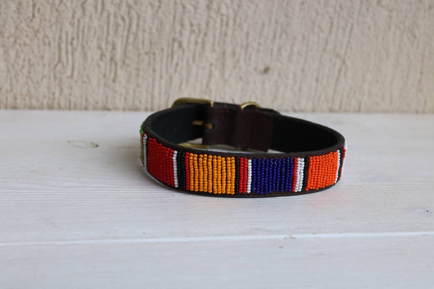 Maasai beaded dog collar African dog collar Handmade collar Etsy