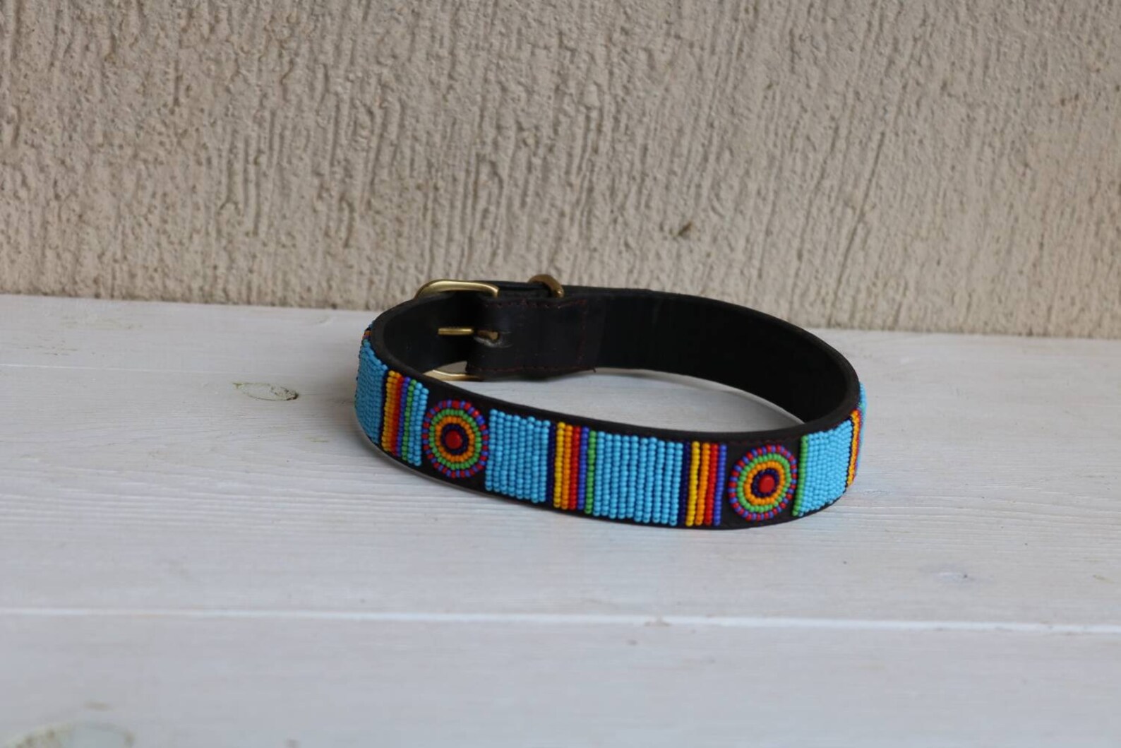 Maasai beaded dog collar African dog collar Handmade collar Etsy