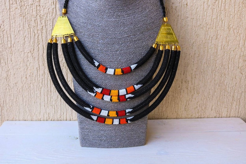 Women jewelry Layered necklace Masai necklace SALE African beaded necklace Christmas gift for her Statement necklace African jewelry
