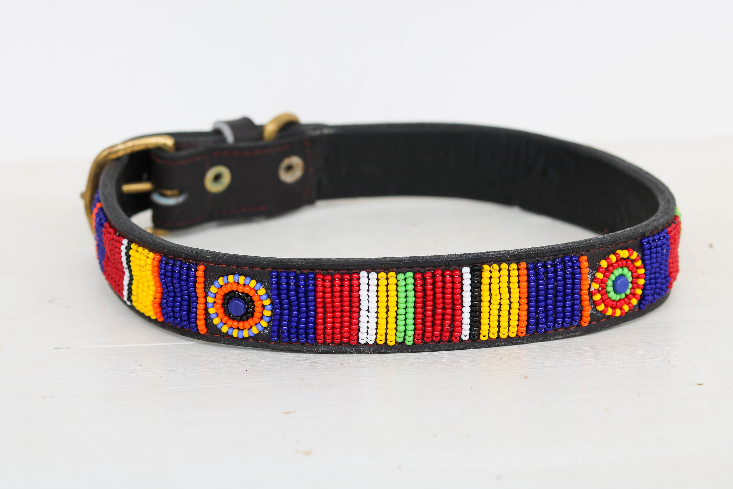 African beaded Maasai collar Beaded dog collar Handmade Etsy