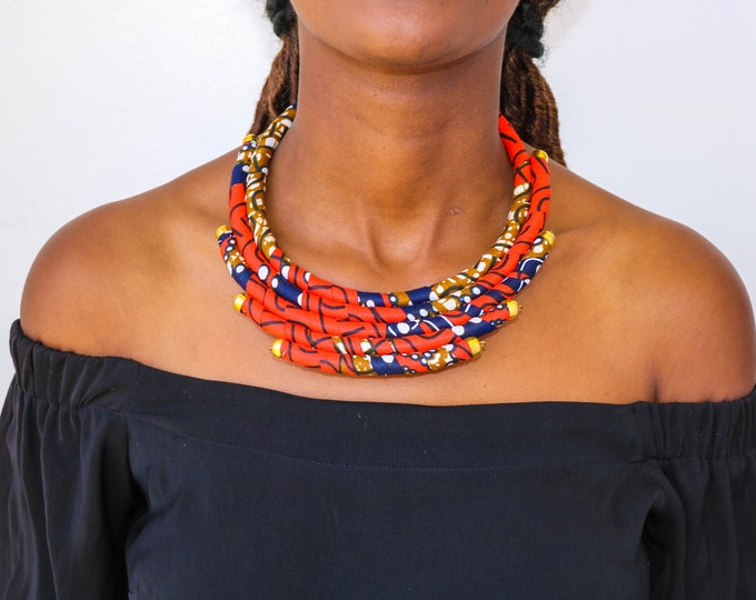 Ankara Neckpiece African Neck Collar Tribal Fashion African Etsy