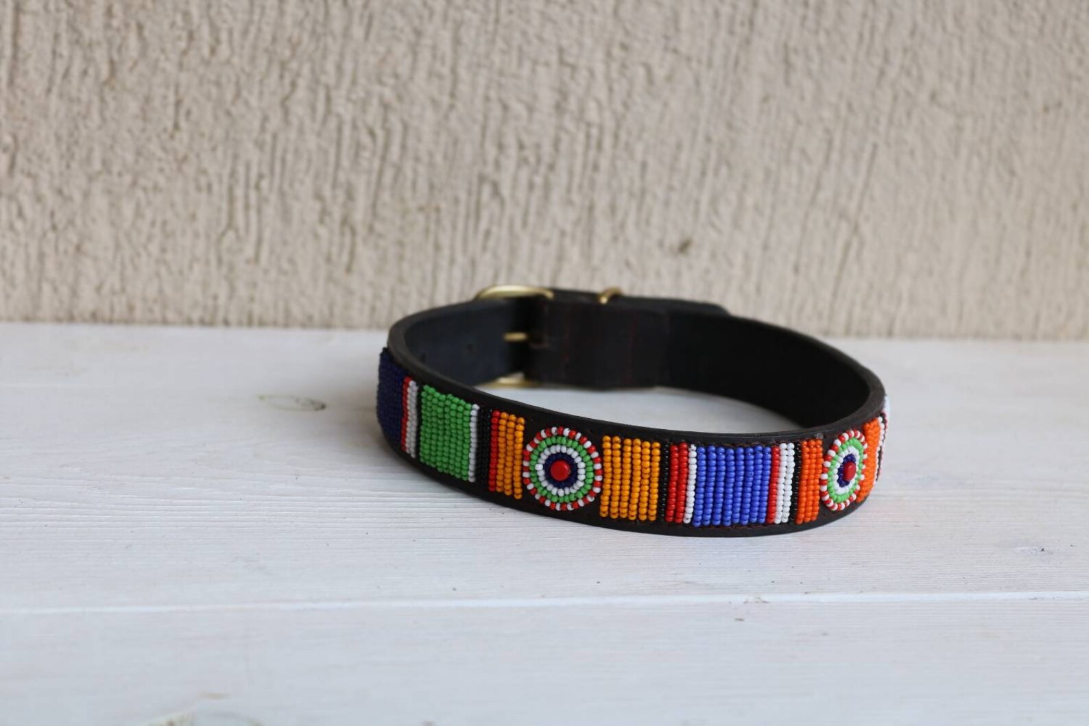 Maasai beaded dog collar African dog collar Handmade collar Etsy