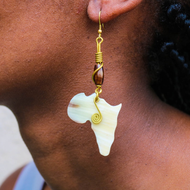 SALE Bone earrings Dangle earrings African earrings Zulu Etsy