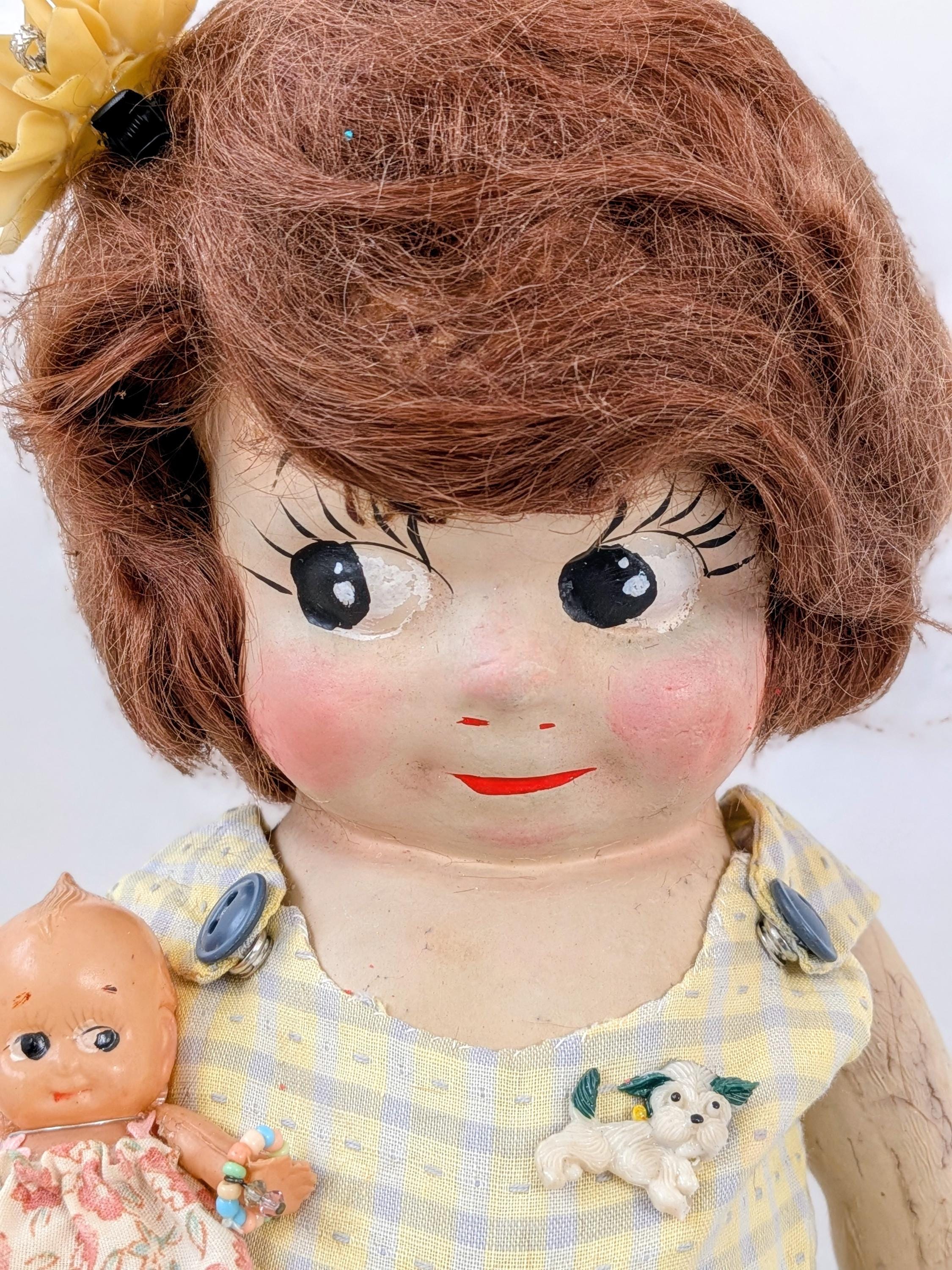 Poupée Kewpie Antique En Biscuit - Restaurée - Circa 1910 - Collection