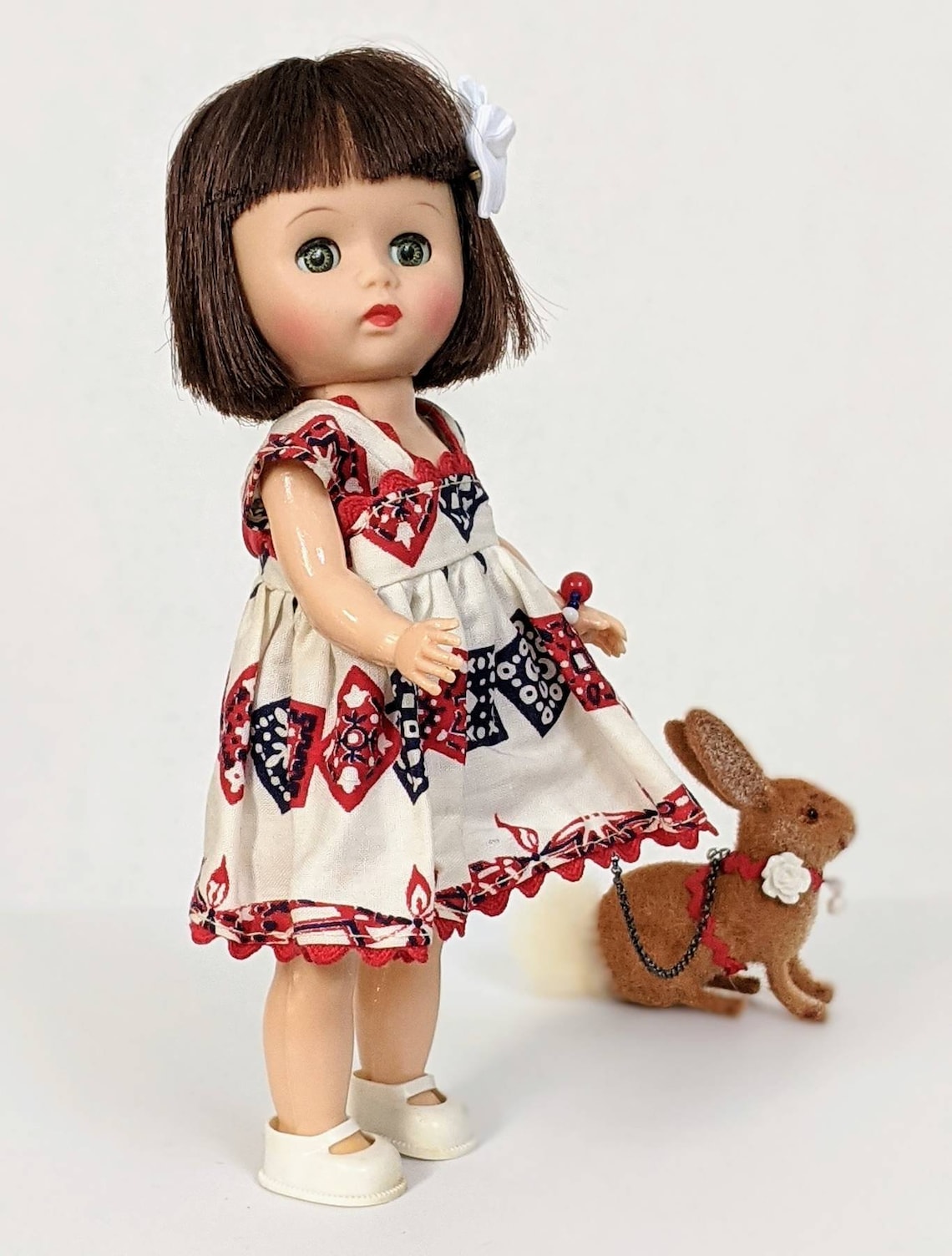 Vintagehard plasticvogue ginny doll in small vintage dress Etsy