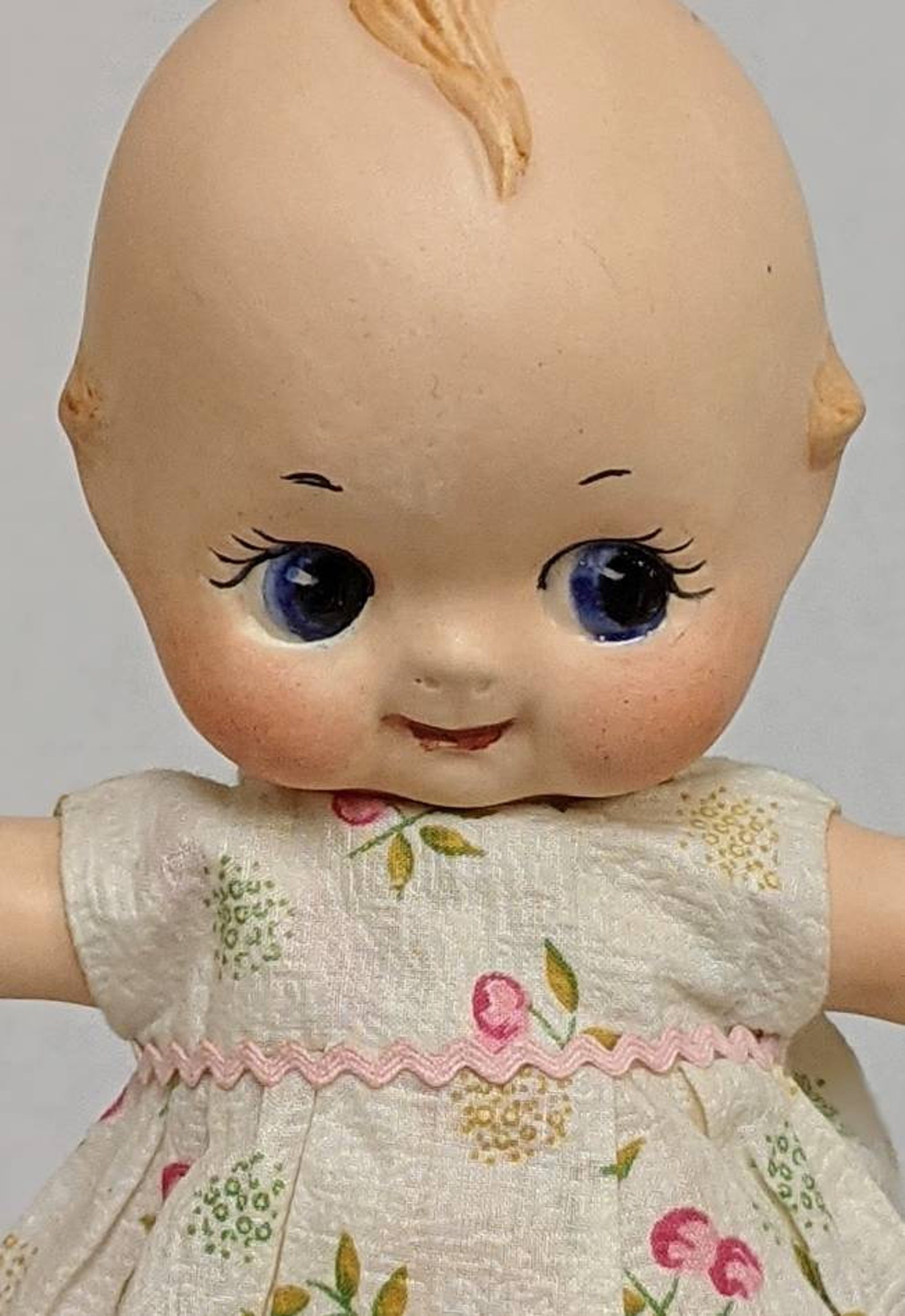 Vintage jointed bisque kewpie doll.Adorable unique kewpie doll Etsy