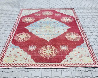 Oushak Area Rug, Oversize Rug, 8x10 Rug, Christmas Gift Rug, Area Rug, Neutral Rug, Boho Rug, 8x10 Turkish Rug, Turkish Area Rug, Rugs,P-113