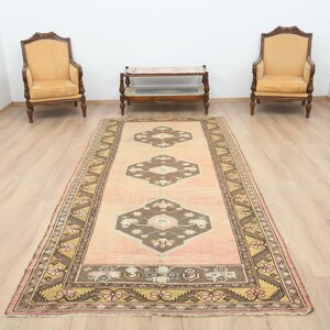 5x11 Hallway Rug,5x11 Turkish Rug,5x11 Oushak Rug,5x11 Neutral Rug,Anatolian Rug,Handmade Rug,5x11 Dorm Rug,Turkey Rug,Oushak Runner,B-2420