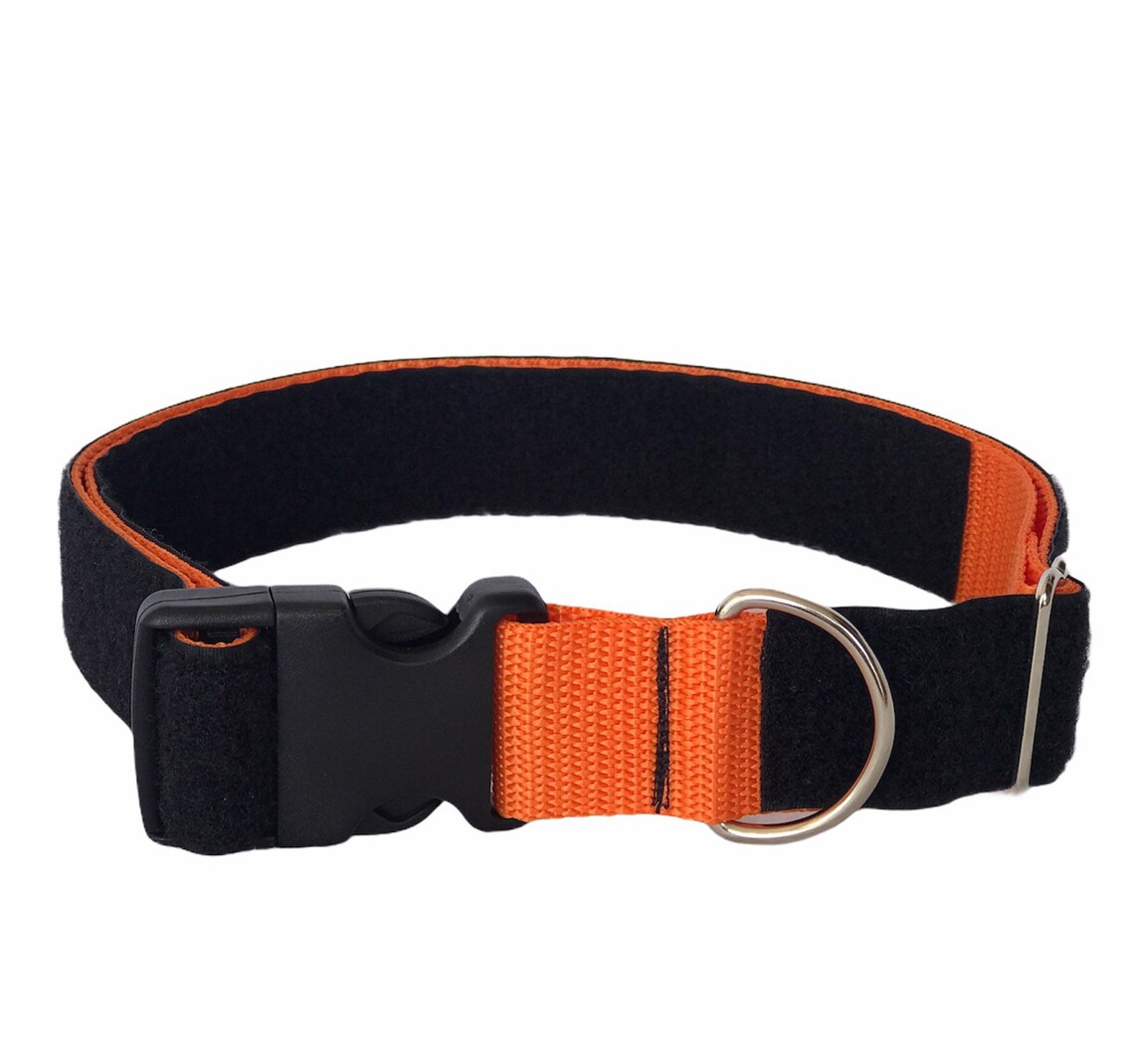 1.5 Adjustable Hook and Loop patch dog collar/ working Etsy