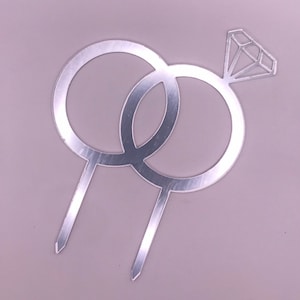Bague de mariage de gâteau SVG, fichier de coupe SVG mariage, fichier de décoration de mariage, de gâteau, de gâteau laser, de gâteau acrylique, fiançailles