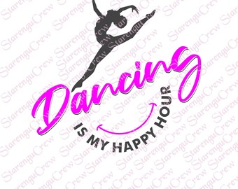 Dancing is my happy hour PNG
