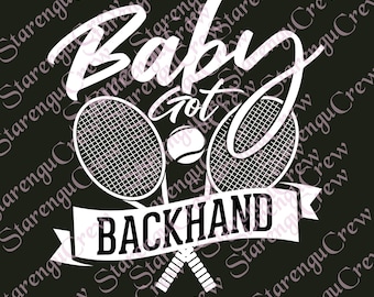Baby Got Backhand Tennis PNG