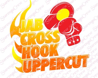Jab, Cross, Hook, Uppercut PNGWomen's Boxing, Female Boxing Gift, Female Boxer