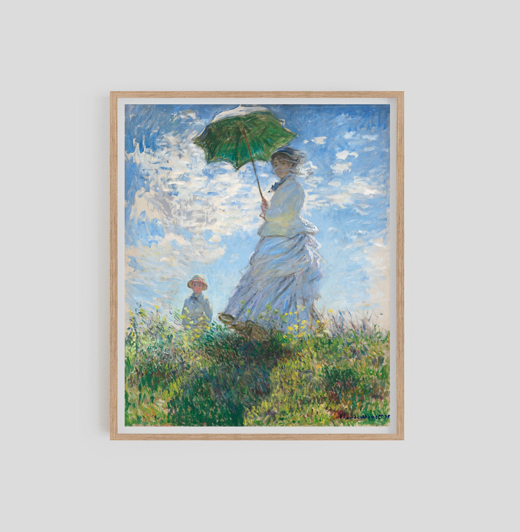 Schipper 609130759 Frau mit Sonnenschirm nach Claude Monet 1840-1926 