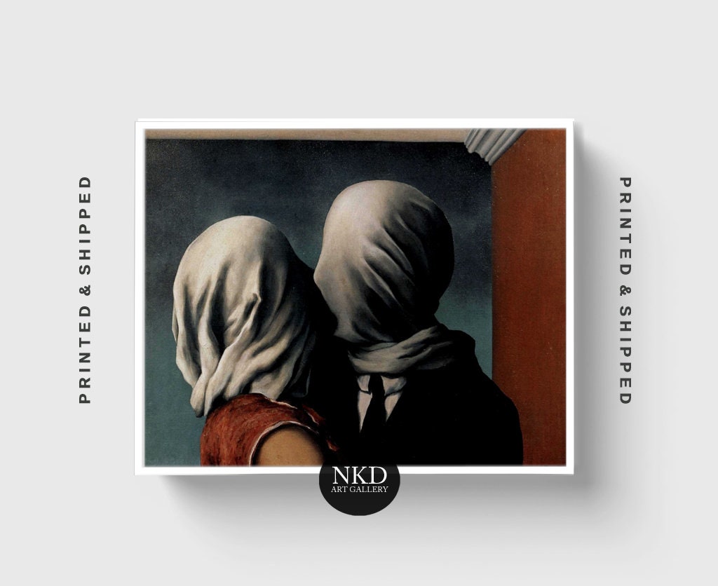 Les Amants Die Liebenden René Magritte Romantik Poster Etsy