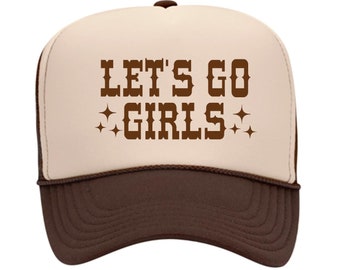 LET'S GO GIRLS // Unbeatable Quality and Price // Funny // Trucker Hat // Baseball cap