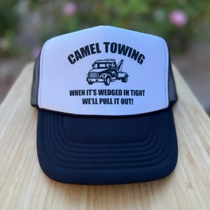 Camel Towing Funny Trucker Hat // Unbeatable Quality and Price // Humor // Snapback // Retro // Foam Trucker hats
