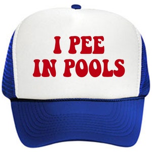 I PEE IN POOLS // Unbeatable Quality and Price // Funny // Trucker Hat // Baseball cap