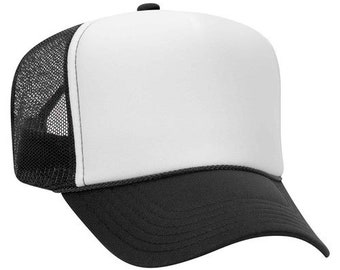 TOP HEADWEAR Blank Trucker Hat - Mens Trucker Hats Foam Mesh