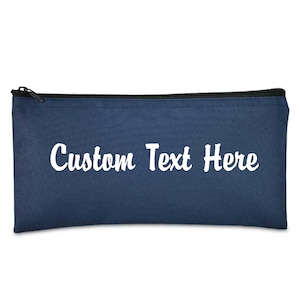 Customized Zippered Money Pouch // Bank Bag //Pencil Marker Bags // Makeup Bag // Medicine bag // Rainy Day Fund image 1