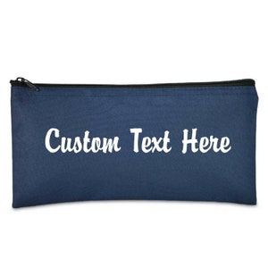 Customized Zippered Money Pouch // Bank Bag //Pencil Marker Bags // Makeup Bag // Medicine bag // Rainy Day Fund image 1