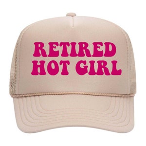 RETIRED HOT GIRL // Unbeatable Quality and Price // Trucker Hat // Baseball Cap