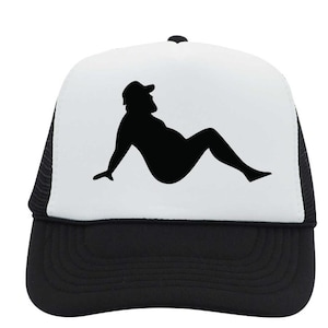 Chubby Guy Mud Flap Trucker Hat // Snapback // Chubby Redneck // Trucker Style // Retro Trucker // Snapback // Mesh back // baseball cap