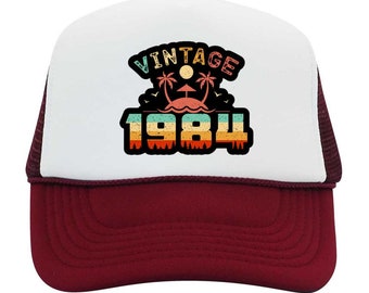Vintage 1984 Trucker Hat // 1984 // Unbeatable Quality and Price // Forty // Birthday Celebration // Big 40