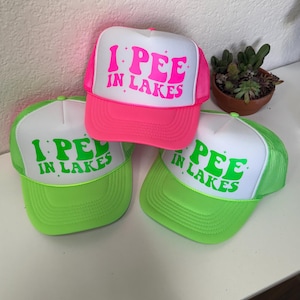 I PEE IN Lakes // Unbeatable Quality and Price // Funny // Trucker Hat // Baseball cap