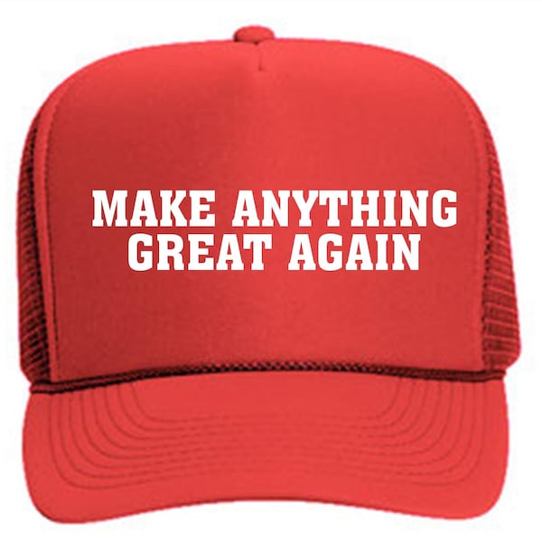 Create Your Very Own Trump Make America Great Again Hats // Donald Trump Humor // Trump Hat //